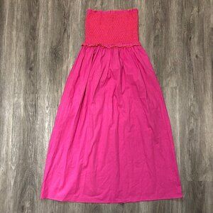 Pomander Place Tuckernuck Jessie Midi Dress Pink Orange Women's Size Small
